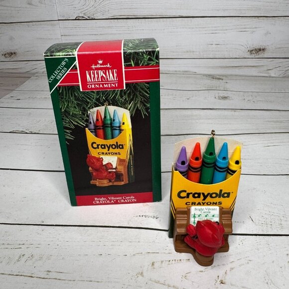 Crayola Hallmark Keepsake Bright Series Ornaments Lot of 3 Carols Castle Swing - Picture 2 of 16